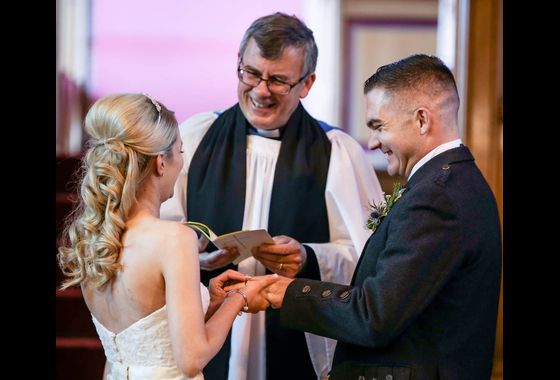 Fettes the Venue - Wedding - Bride & Groom in Chapel 8 Chapel