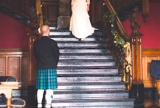 Fettes the Venue - Wedding - Bride & Groom in the Callover Hall